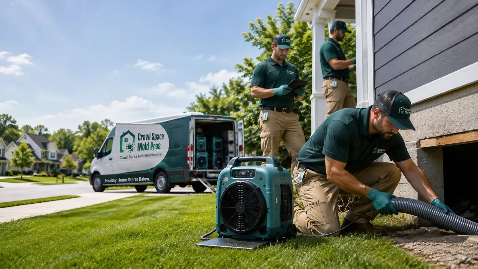 Crawl Space Mold Removal in Rocklake, ND